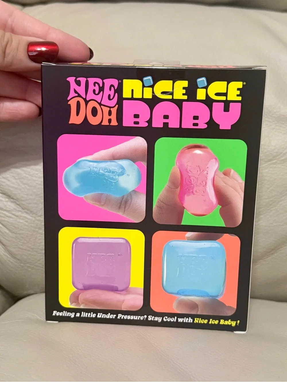 NEW Needoh Nice Ice Baby Cubes 4 Pack Schylling Pink Blue Purple Authentic!